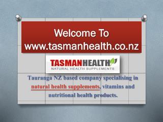 Tasman Health Products -TasmanHealth.co.nz