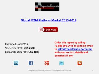 Analysis of M2M Platform Market to 2019