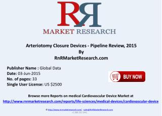 Arteriotomy Closure Devices pipeline products Review 2015
