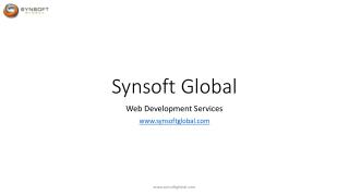 Synsoft Global - web development services