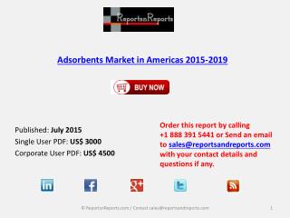 Adsorbents Market in Americas 2019 – Key Vendors Research