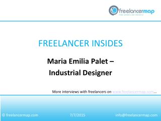 Maria Emilia Palet - Industrial Designer