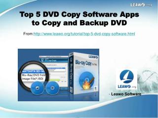Top 5 DVD Copy Software Apps to Copy and Backup DVD