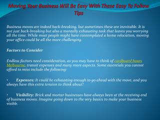 Moving Your Business Will Be Easy With These Easy To Follow