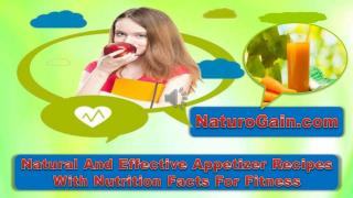 Natural And Effective Appetizer Recipes With Nutrition Facts