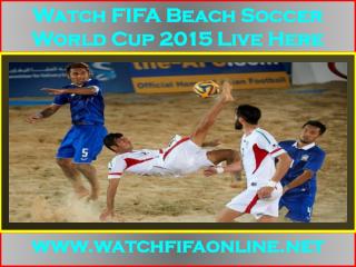 Live FIFA Beach Soccer World Cup