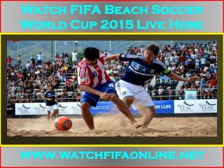 Live FIFA Beach Soccer World Cup 2015 Online