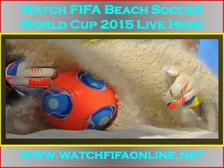 FIFA Beach Soccer World Cup Live On MY pc