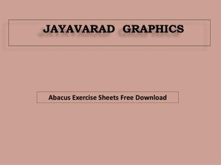 Abacus Exercise Sheets free download