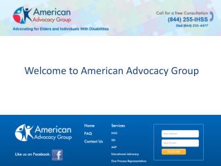 American Advocacy Group - In Home Supportive Services