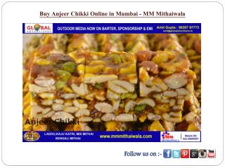 Buy Anjeer Chikki Online in Mumbai - MM Mithaiwala