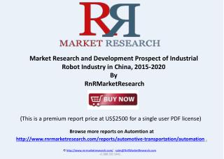Robot Industry Research Report in China, 2015-2020
