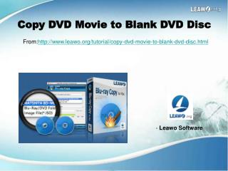 Copy DVD Movie to Blank DVD Disc