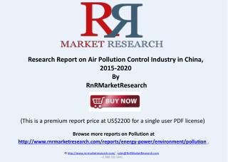 Air Pollution Control Industry in China, 2015-2020
