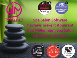 Spa Salon Software Reviews make it Apparent that Millennium
