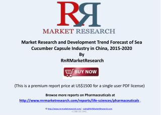 Market Research of Sea Cucumber Capsule Industry in China
