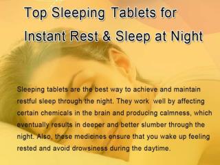 Sleeping Tablets