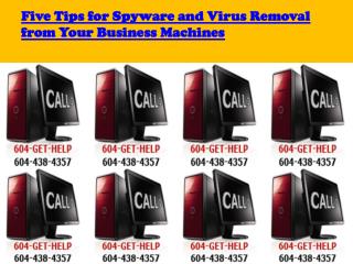 Tips for Spyware and Virus Removal