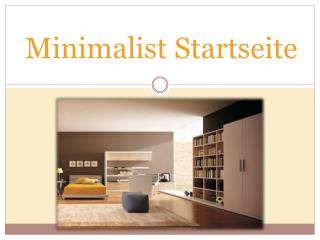 Minimalist Startseite