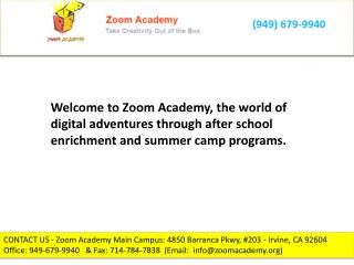 Summer camps for kids zoom academy.org