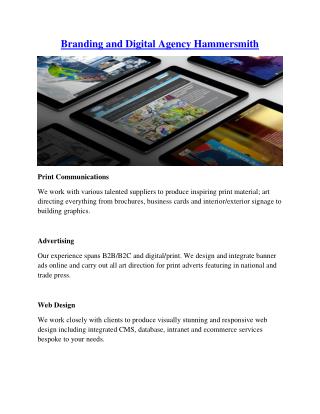 Branding and Digital Agency Hammersmith - Mindcorp