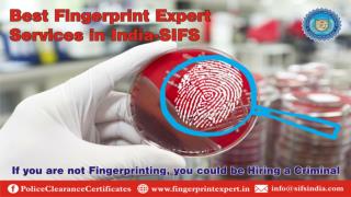 Best Fingerprint Expert Services in India- SIFS