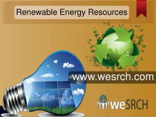 Main Form of Renewable Energy Resources