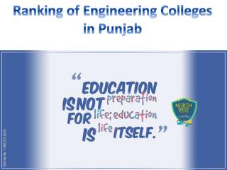 Ranking of Engineering Colleges in Punjab