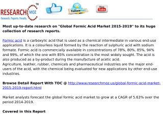 Global Formic Acid Market 2015-2019