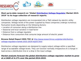 Global Distribution Voltage Regulator Market 2015-2019