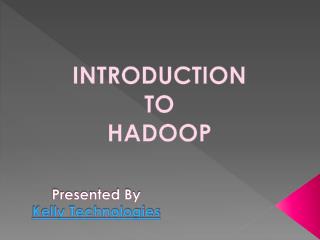 Hadoop training institutes in Bangalore