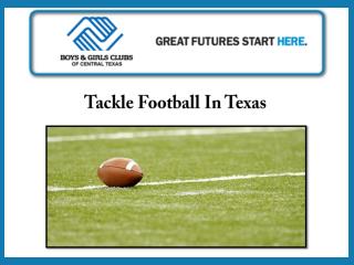 Tackle Football in Texas