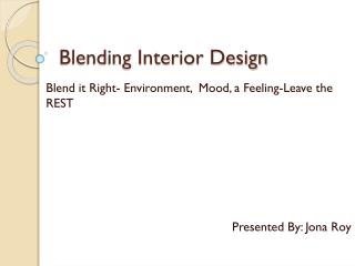 Blending Interior Design- United Team Lifestyle