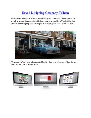 Brand Designing Company Fulham