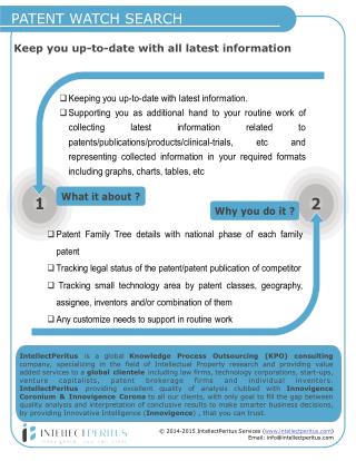 IntellectPeritus: Patent Watch Search