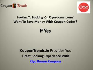 Oyo rooms coupons