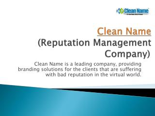 Reputation Management Company