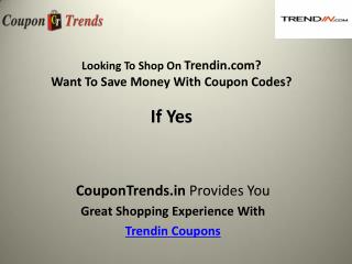 Trendin coupons