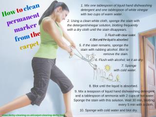 Remove Permanent Marker Stains From the Carpet