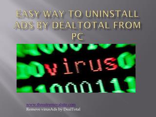 How to Remove/Block Ads by DealTotal from PC