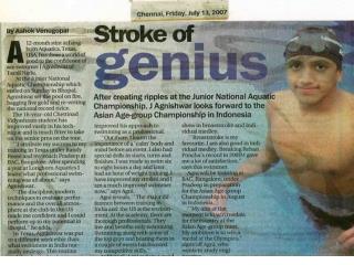 Agnishwar Swimmer - Stroke of Genius