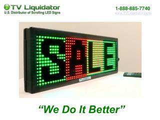 Scrolling LED Signs