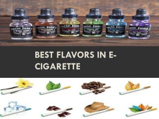 Best flavors in e-cigarette