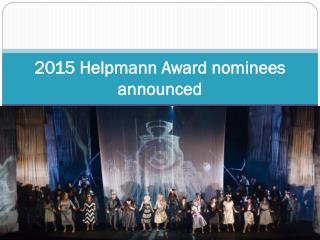 2015 Helpmann Award nominees announced