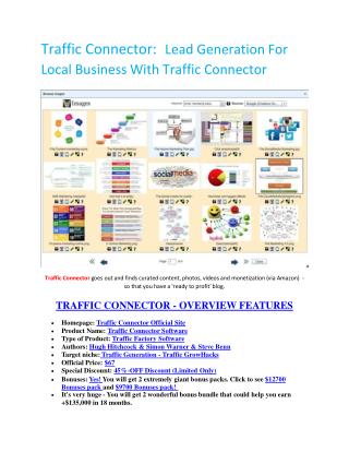 ULTIMATE review and $11000 bonuses of Traffic Connect
