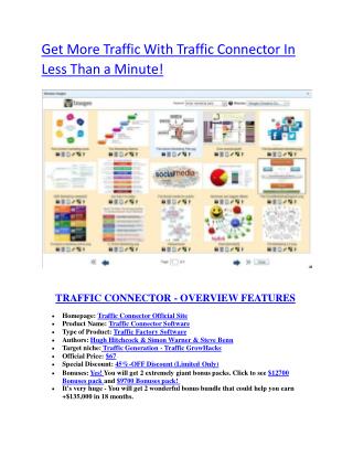 Demo Review of Traffic Connect and big bonus packs