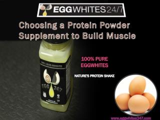 Choosing a Protein Powder Supplement to Build Muscle