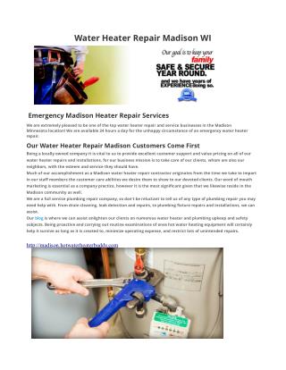 Water Heater Repair Madison