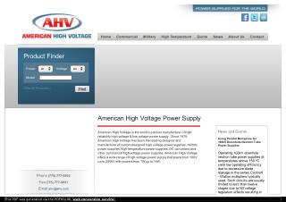 American High Voltage Power Supply