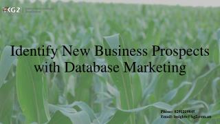 Identify New Business Prospects with Database Marketing